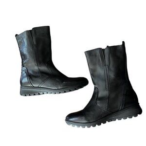 Eric Michael Black Leather Boots 41